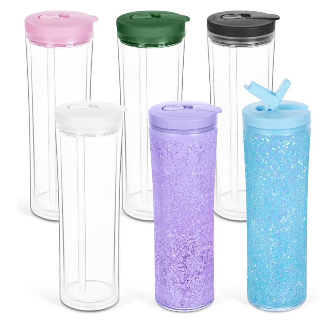 Custom Tumbler w/lid and straw (Choose size)